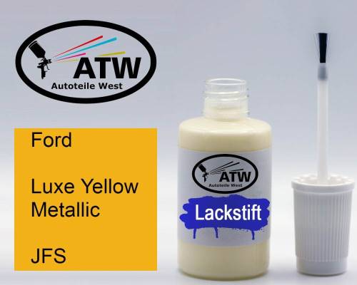 Ford, Luxe Yellow Metallic, JFS: 20ml Lackstift, von ATW Autoteile West.